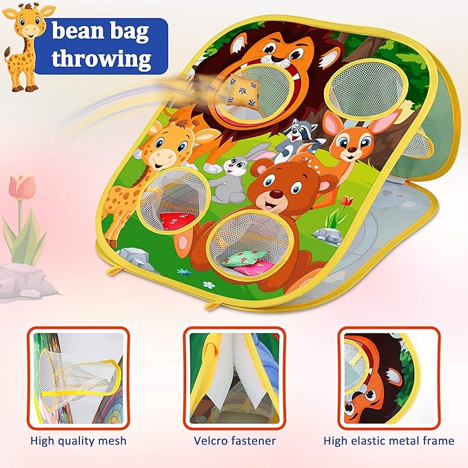 Animal Bean Bag Toss Game Toy Outdoor Toss Game, Family Party Party Supplies - Image 2