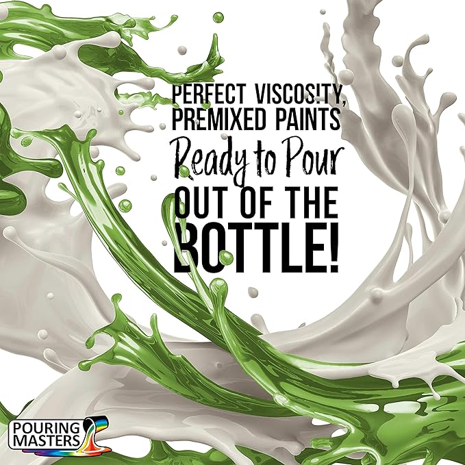 POURING MASTERS Grass Green Acrylic Ready to Pour Pouring Paint - Image 2