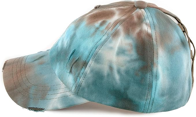C.C Ponycap Messy High Bun Ponytail Adjustable Glitter Mesh Trucker Baseball Cap
