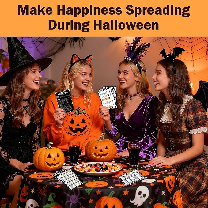 Halloween Games for Adults Friends, Halloween Family Friends Feud Trivia Games - Image 5