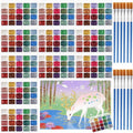 Nuanchu 12 Sets Metallic Watercolor Paint Set 20 Colors Glitter Solid Water by Nuanchu