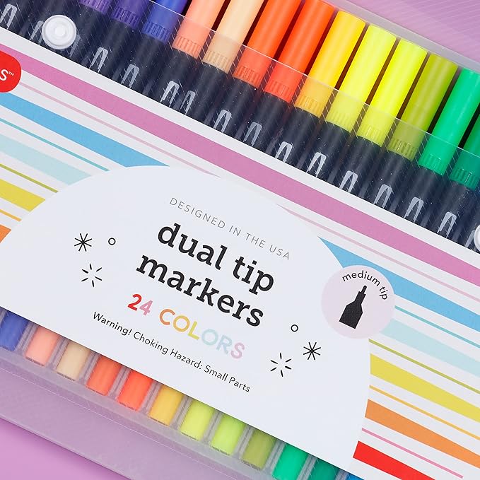Incraftables Dual Tip Markers – Adult Coloring, Brush Tip & Fine Tip Markers - Image 4