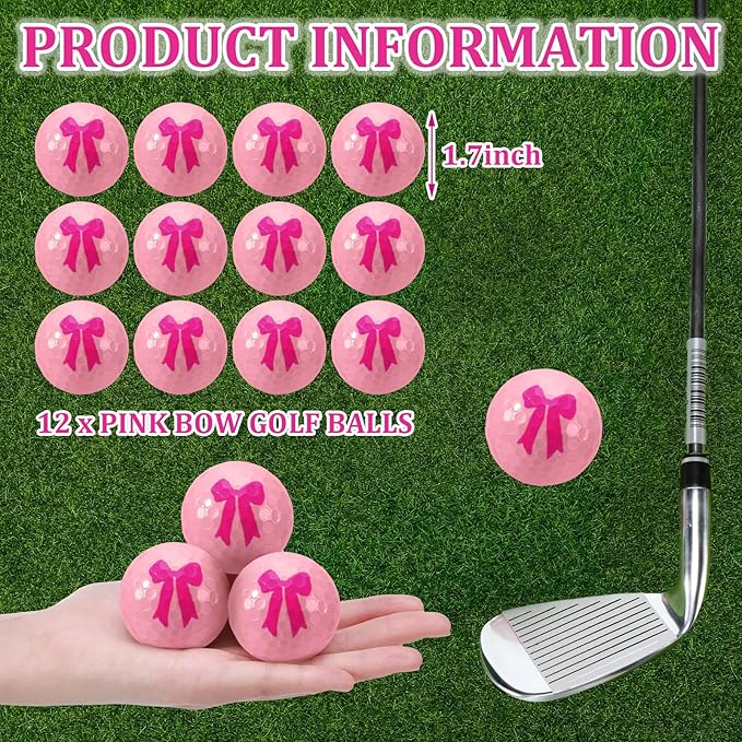 Jenaai 12 Pack Funny Golf Balls Easter Bunny Egg Colored Golf Balls Gifts, Novelty Coquette Weeding Sport Golfing Accessories for Men Women, Best Man, Bridesmaid