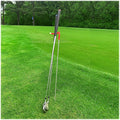 V-Shaped Golf Club Stand Keeps Your Clubs Clean, Dry & Visible, V-Stick Club Stand Made of Highly Durable Stainless Steel - Easy to Carry Golf Club Holder