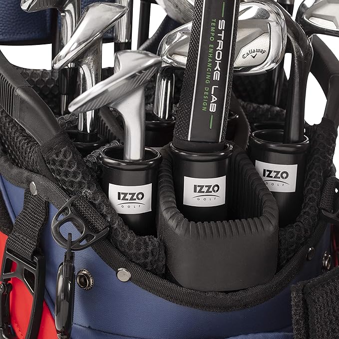 Izzo Golf Black Plastic Golf Club Tube