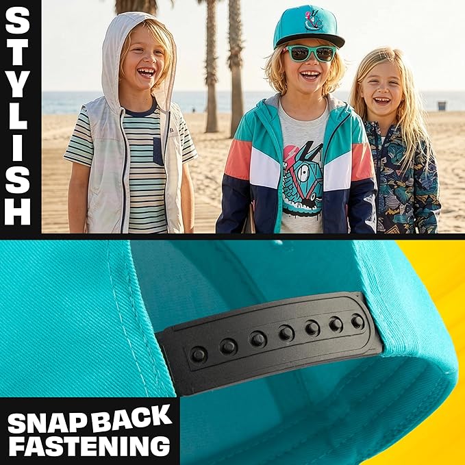 Spongebob | Minecraft | Fortnite | Super Mario | Kids Baseball Cap & Sunglasses with UV Protection, Gifts for Boys