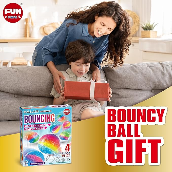 Big Bouncy Ball Kit for Kids, FunKidz DIY Ultimate Magic Bouncy Balls Making - Image 8
