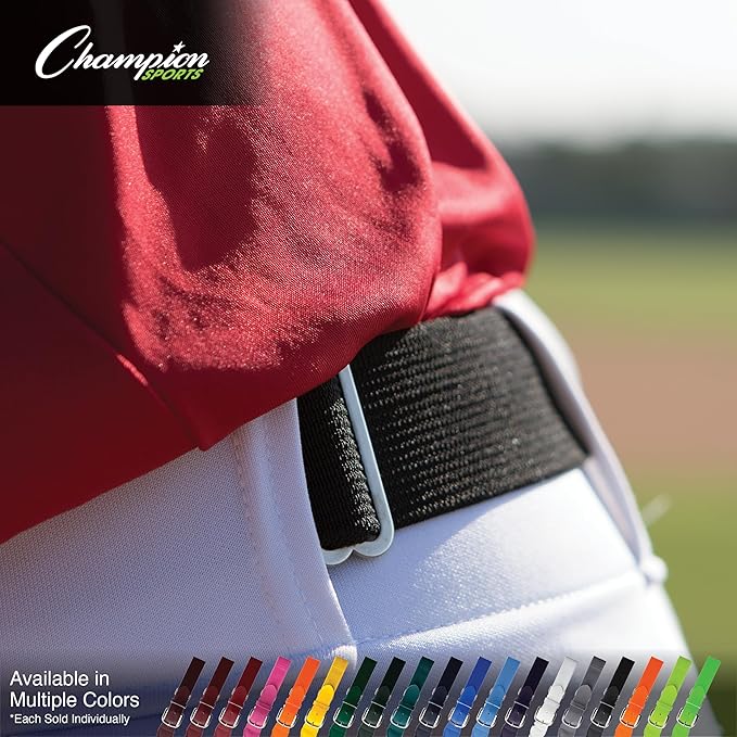 Champion Sports Baseball & Softball Belt – Stretch Fit Uniform Belt for Youth & Adult Players, Multiple Colors