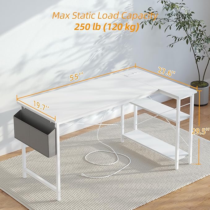 TIQLAB L Shaped Computer Desk - Image 3
