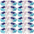 Landical 12 Pcs Baseball Ice Bracelet Beaded Charm Bracelets Cross Accessory Gifts for Baseball Team Party Favors