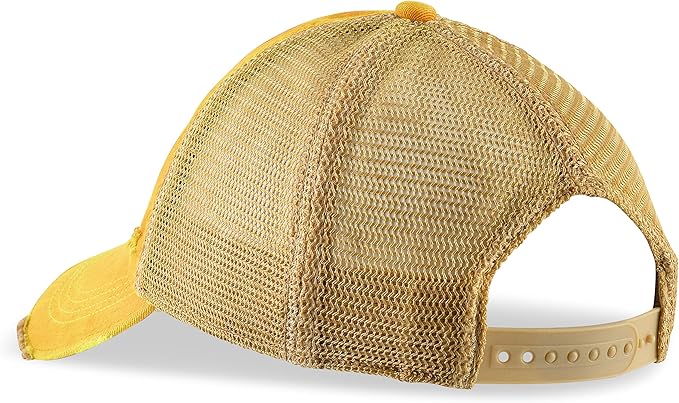 Vintage Distressed Baseball Cap – Unstructured Fit Adjustable Snapback Hat for Men & Women