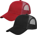 Falari Trucker Hat Baseball Cap Structured Plain Design 6 Panel, Adjustable Size