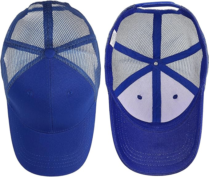Falari Trucker Hat Baseball Cap Structured Plain Design 6 Panel, Adjustable Size