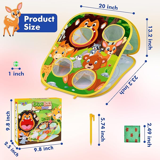 Animal Bean Bag Toss Game Toy Outdoor Toss Game, Family Party Party Supplies - Image 4