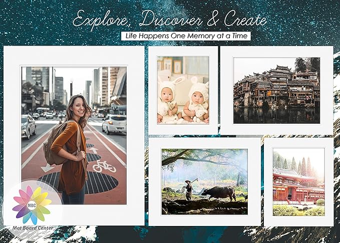Mat Board Center, 8x10 for 5x7 Black Picture Mat Sets - Image 8