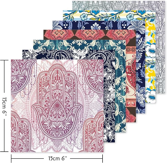 Origami 6x6 Paper Kit 150 Sheets 150 Vivid Colors Double Sided Same Printed - Image 2