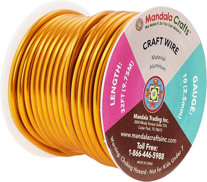 Mandala Crafts 10 Gauge Anodized Aluminum Craft Wire - Image 2