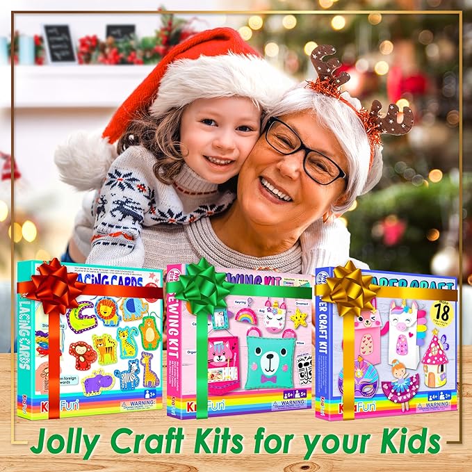 KRAFUN My First Beginner Felt Kit Unicorn Girl Animal Craft - Image 4