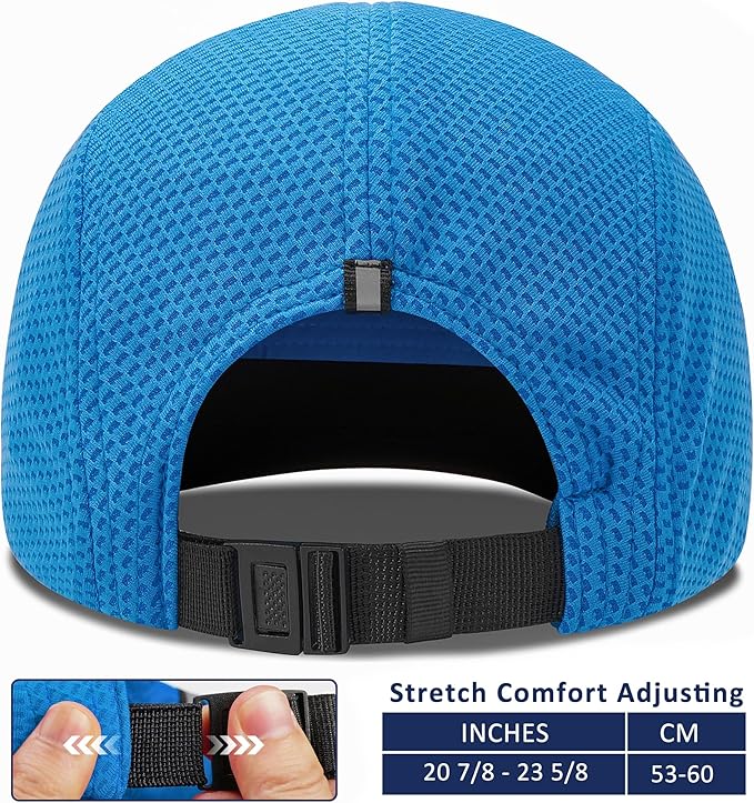 GADIEMKENSD Women's Race Day Running Cap Performance Mesh Hat - Excellent Ventilation, Lightweight, Reflective Safety