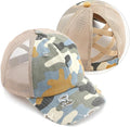 C.C Ponycap Messy High Bun Ponytail Adjustable Glitter Mesh Trucker Baseball Cap