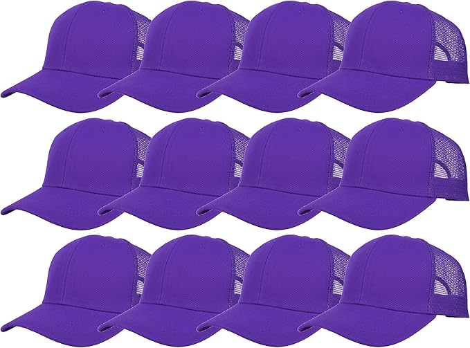 Gelante Mesh Trucker Hat Baseball Cap Structured Front Panel Wholesale LOT 12 Pack