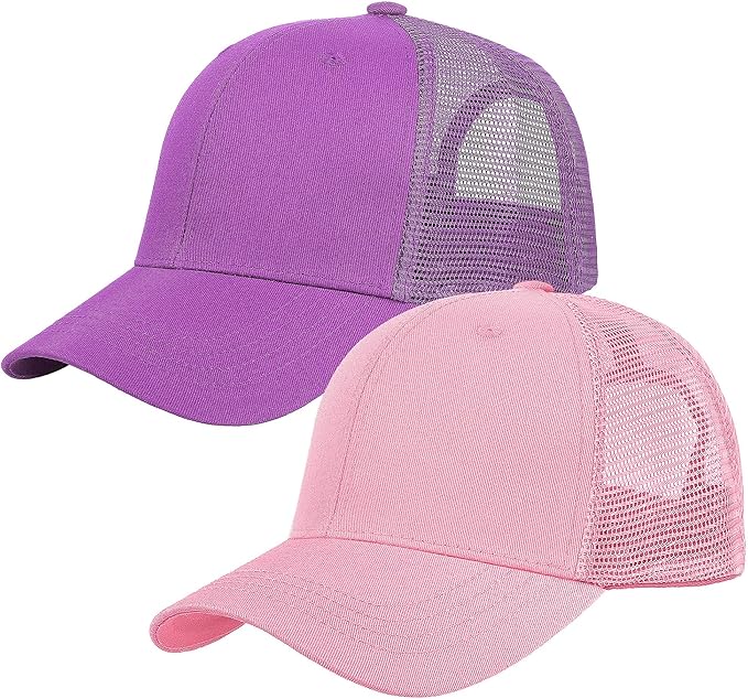 Falari Trucker Hat Baseball Cap Structured Plain Design 6 Panel, Adjustable Size