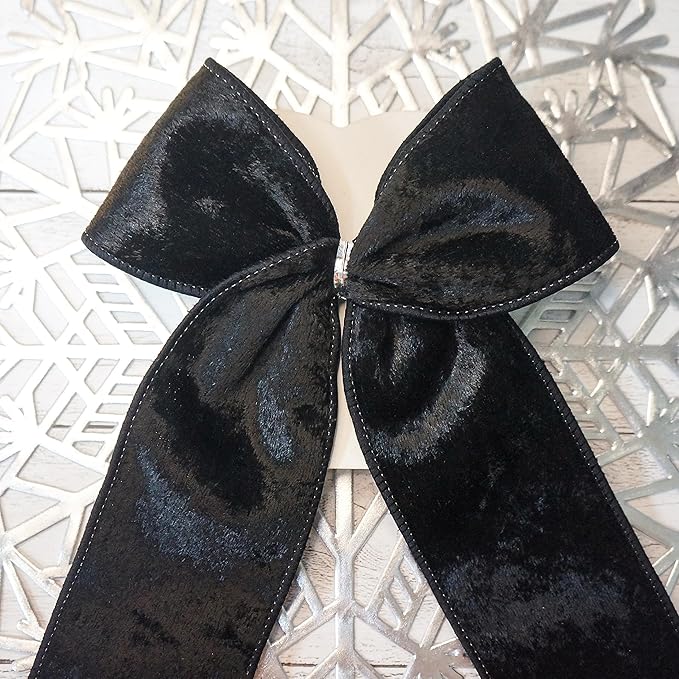 Black Velvet Ribbon 2.5 Inch x 10 Yards - Image 7