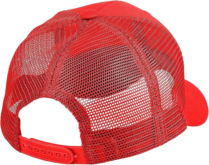 Falari Trucker Hat Baseball Cap Structured Plain Design 6 Panel, Adjustable Size