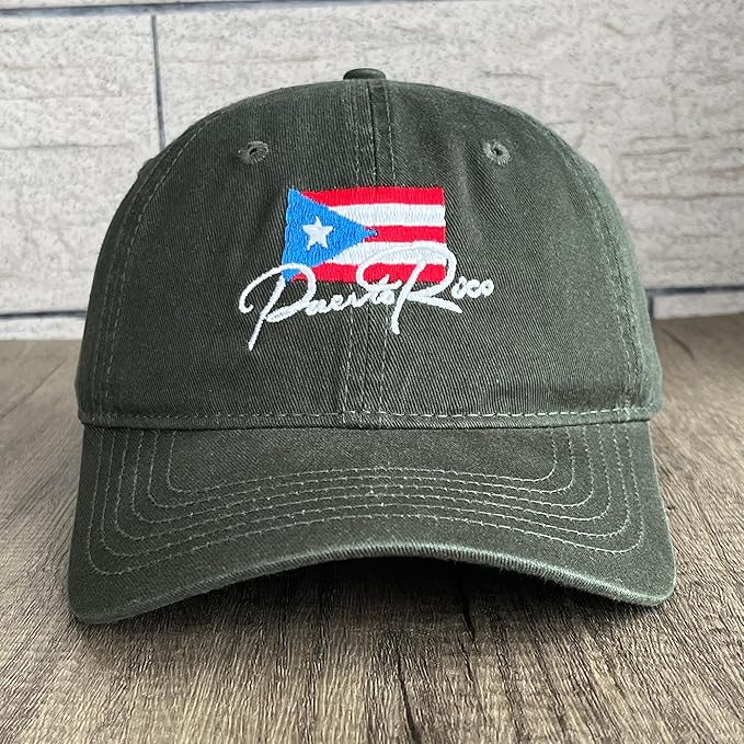 Puerto Rico Hats for Men and Women,Embroidered Dad Hat Adjustable Baseball Cap