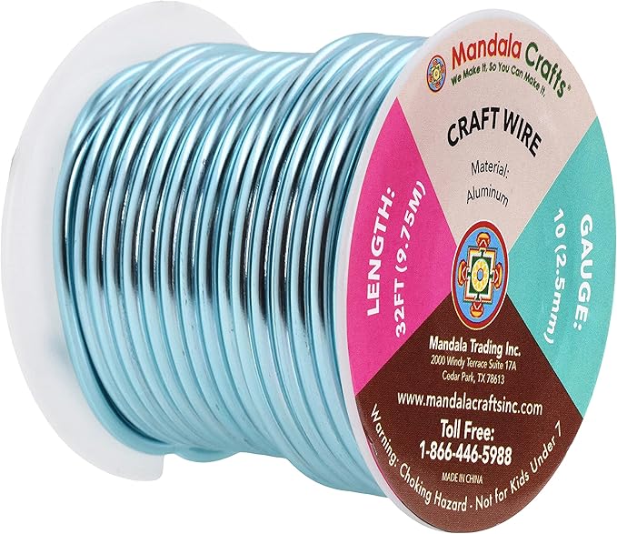Mandala Crafts 10 Gauge Anodized Aluminum Craft Wire - Image 2