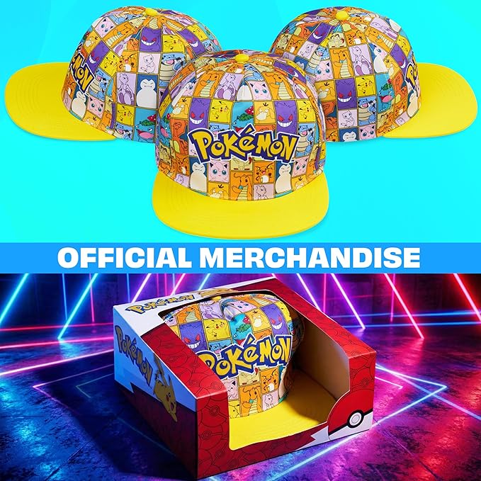 Get Trend Pokemon | Minecraft | Fortnite | Super Mario Kids Baseball Cap, Sunglasses Set UV Protection, Gamer Gifts for Boys