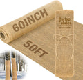 Buryeah 60 Inch x 50 ft Burlap Fabrics Roll Natural Jute Burlap Garden Tree by Buryeah