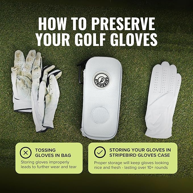 Stripebird - Performance Golf Gloves Case