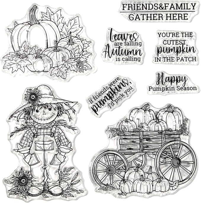 Halloween Clear Silicone stampReusable Stamp - Image 2