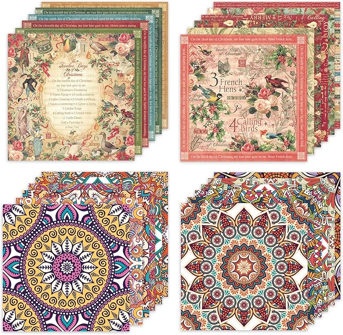 48 Sheets 24 Designs Scrapbook Paper Pad, Scrapbooking DIY Decorative - Image 5