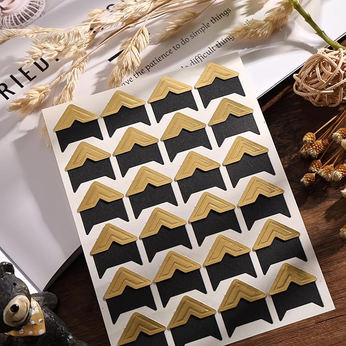 CHIALLCO Photo Corners 120 Pcs Gold Self-Adhesive Picture Mounting Corner by Unknown