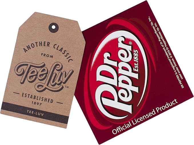 Tee Luv Vintage Drink Dr Pepper Hat - Mesh Back Dr Pepper Soda Baseball Cap (Navy and Beige)