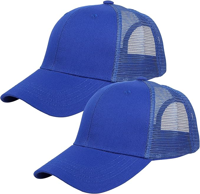 Falari Trucker Hat Baseball Cap Structured Plain Design 6 Panel, Adjustable Size