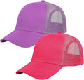Falari Trucker Hat Baseball Cap Structured Plain Design 6 Panel, Adjustable Size