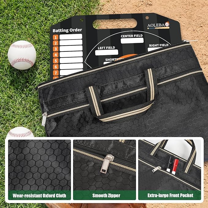 AOLEBA Baseball Lineup Board for Dugout,Dry Erase Magnetic Metal Baseball Clipboard for Coaches