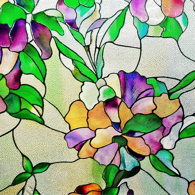3D Stained Glass Window Film, Decorative Window Privacy Film - Image 2