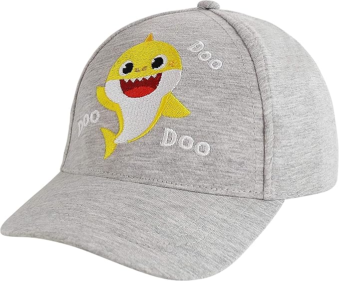 Pinkfong Boys Baseball Cap, Baby Shark Adjustable Toddler Hat for Ages 2-4