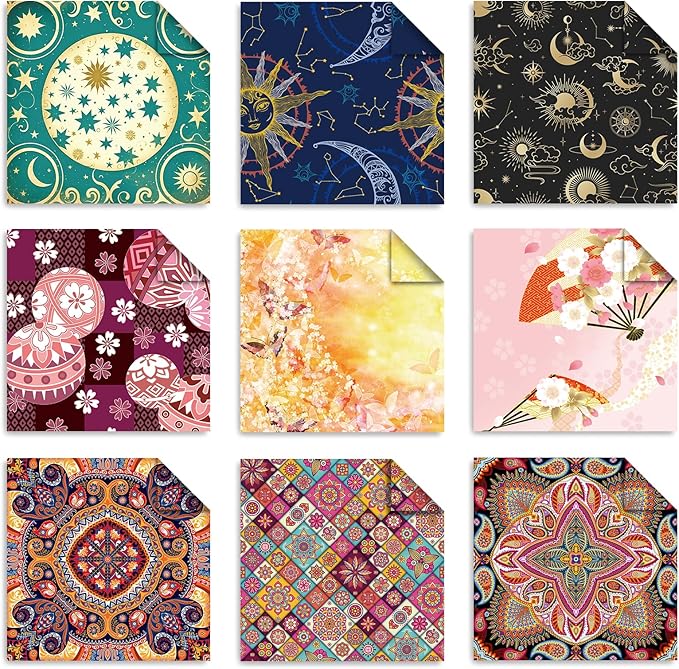 Origami 6x6 Paper Kit 150 Sheets 150 Vivid Colors Double Sided Same Printed - Image 3