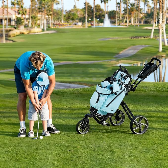 KVV Junior Golf Bag, Lightweight Golf Stand Bag for Young Players for Ages 4-6,6-8,9-12, 12 and Up