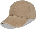 LANGZHEN Unisex Baseball Cap 100% Cotton Fits Men Women Washed Denim Adjustable Dad Hat