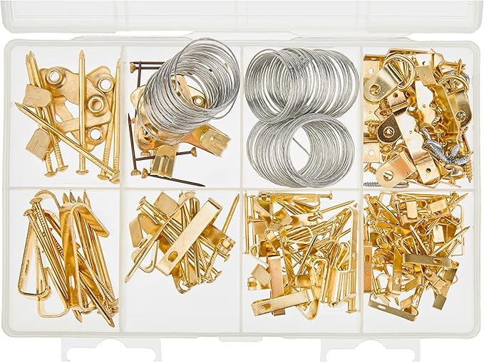 Amazon Basics Picture Hanging Hardware Assortment Kit, 220 Piece Set - Image 5