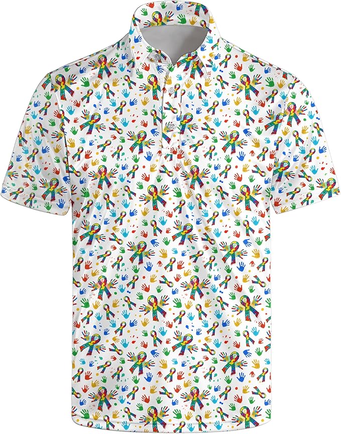 Mens Golf Shirts Golf Polo Shirts for Men Short Sleeve Polo Shirts Golf Gifts