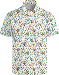 Mens Golf Shirts Golf Polo Shirts for Men Short Sleeve Polo Shirts Golf Gifts