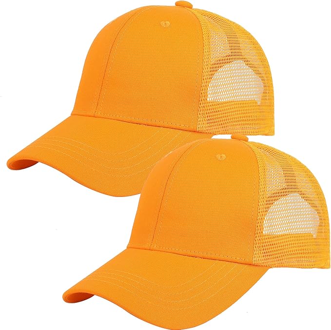 Falari Trucker Hat Baseball Cap Structured Plain Design 6 Panel, Adjustable Size