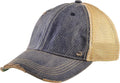 Vintage Distressed Baseball Cap – Unstructured Fit Adjustable Snapback Hat for Men & Women